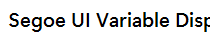 Segoe UI Variable Display Semib